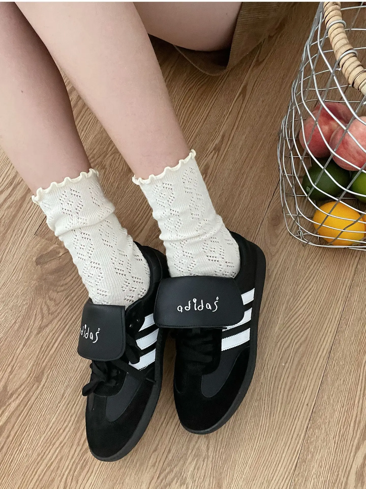 Women's Fashion Exquisite Summer And Autumn MiddleTube Socks Markron Color Solid White Gray Black Beige Comfort Mesh Breathable