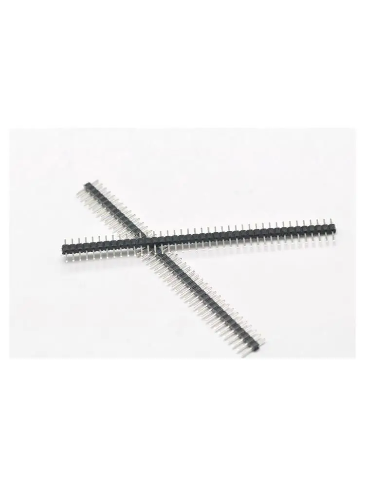 10 sztuk 1 * 40PIN jeden rząd głowica pinowa męski 1 x40pin 2.54MM 40 złącze pinowe 40-pinowy pasek 40 P — zdjęcie 2