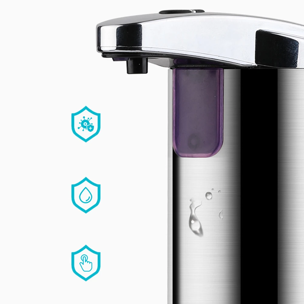 

Stainless Steel Automatic Touchless Soap Dispenser Home Intelligent Liquid Soap Container Leakproof For Bathroom Kitchen Balcony