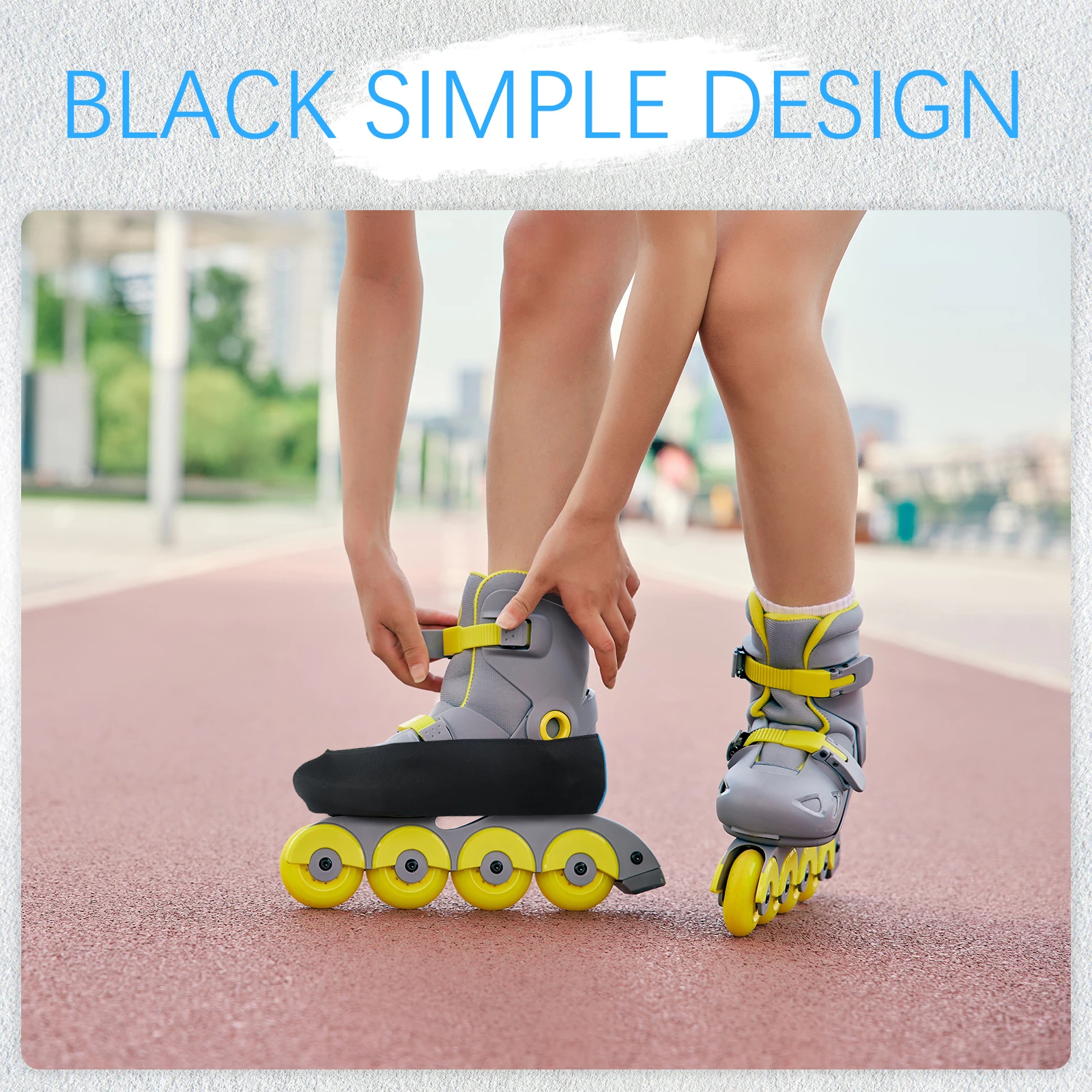 

2pcs Black Double Layer Anti Wear Covers For Roller Skates Ice Skates 34 38 Size Skate Accessories Shoe Protectors Boot Covers