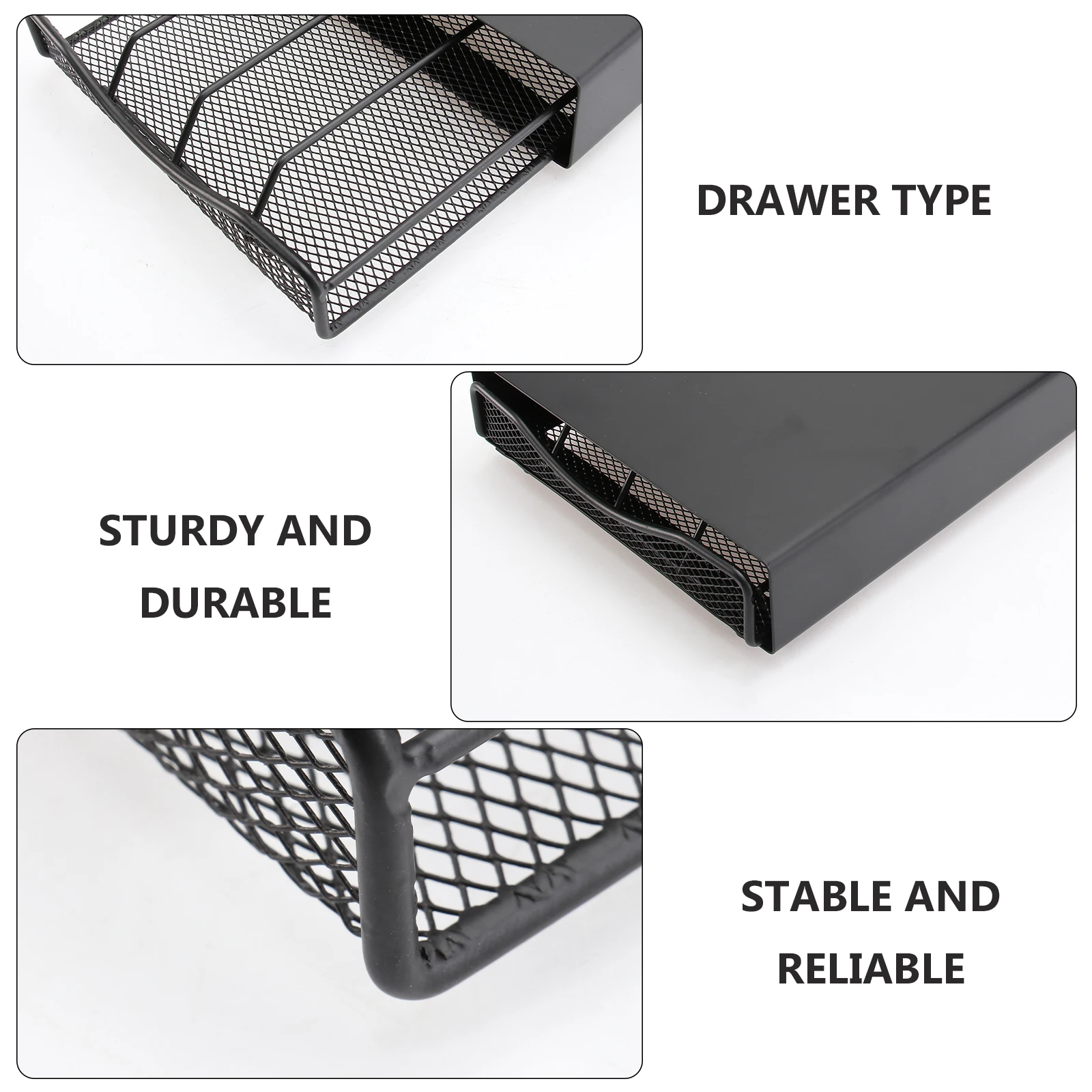 

Coffee Capsule Storage Rack Iron Material Multi layer Stackable Drawer Type ganizer For Bedroom Office Kitchen