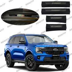 Door Sill Scuff Plate Protector Trim Pedal Sticker Accessories Pickup Threshold Strip For Next GEN FORD EVEREST 2023 2024 2025