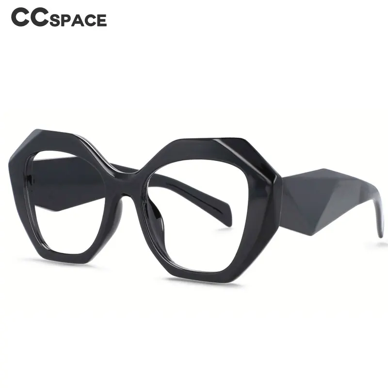 Oversized Cat Eye Eyeglass Frame For Women Anti Blue Light Glasses Frames Leopard Women\'s  Prescription Glasses 53962