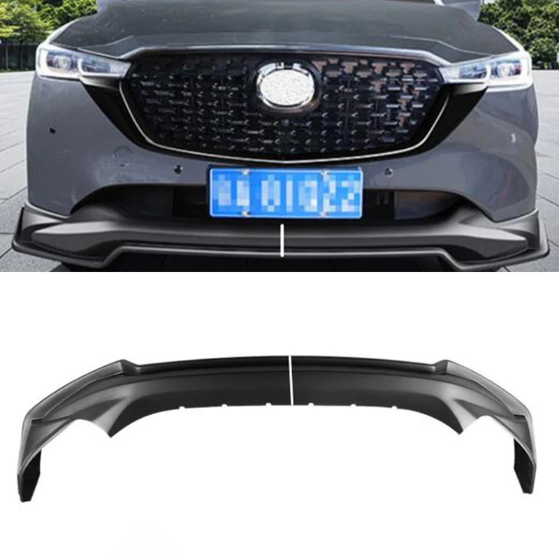 For 2022 2023 Mazda CX-5 ABS Front Bumper Lip Diffuser Refit Accessories Anti-Collision Car Spoiler Body Kit CX5