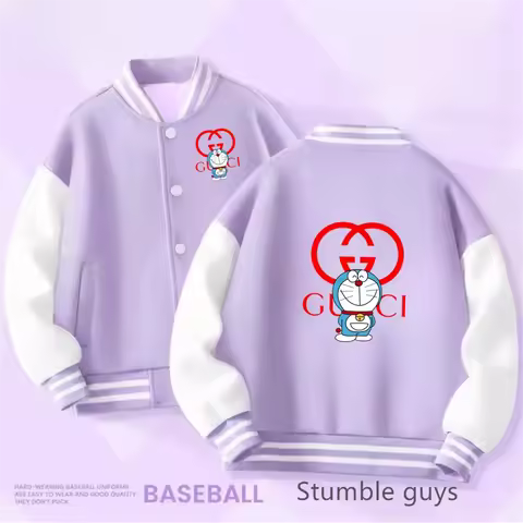 Sonic Brand Hoodies Boys Girls Baseball Uniform Thick Coat Ages 2-14 Kids Stitch Jacket Tops