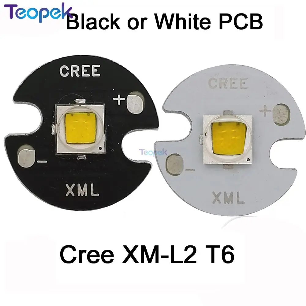 XML2 LED T6 10W WHITE Neutral White Warm White High Power LED Emitter With 16mm 20mm PCB For Flashlight Torch