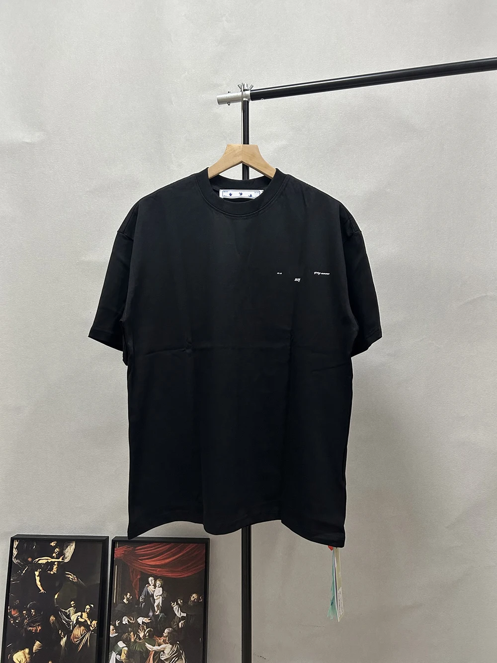 

Summer T shirt Men's Luxury Brand White Tees High Quality Oil Painting Print Cotton Short Sleeve Tshirt Oversized Street Tees