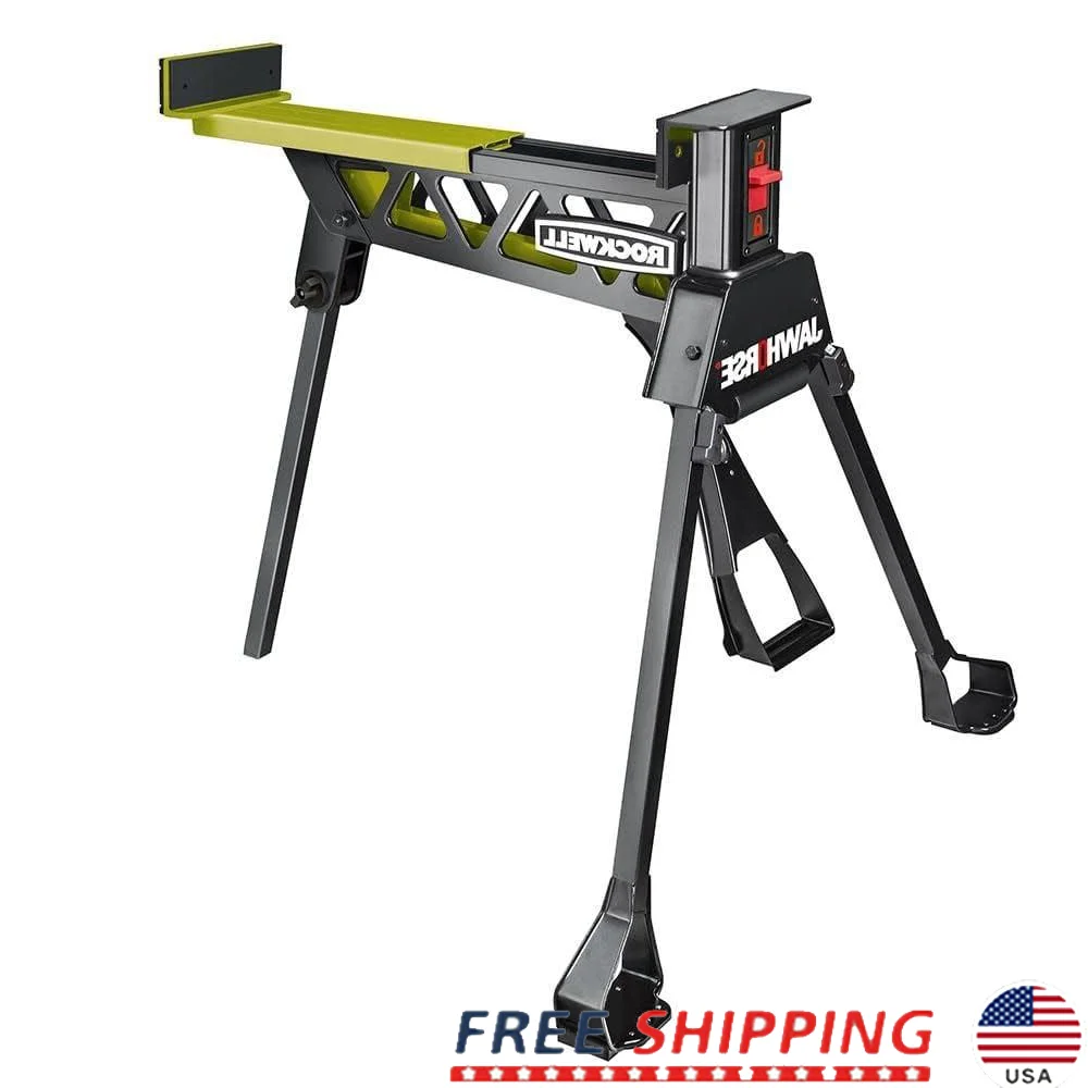 Portable JawHorse Material Clamp Station 1-Ton Clamping Force 600 lbs Load Capacity All Steel Construction Tripod Base No Mar