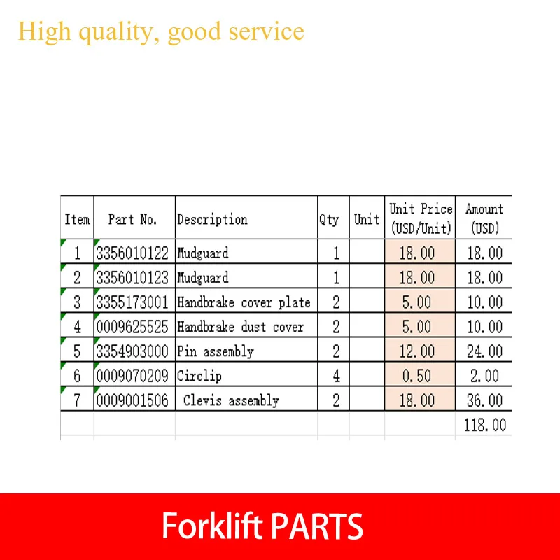 

Forklift Parts FOR 335-02 E20p-02