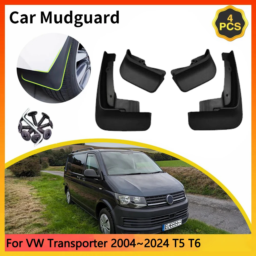 

For Volkswagen Transporter 2004~2024 T5 T6 MK5 MK6 VW Car Mudguards Mudflap Mudguard Splash Guards Mud Flaps Fender accessories