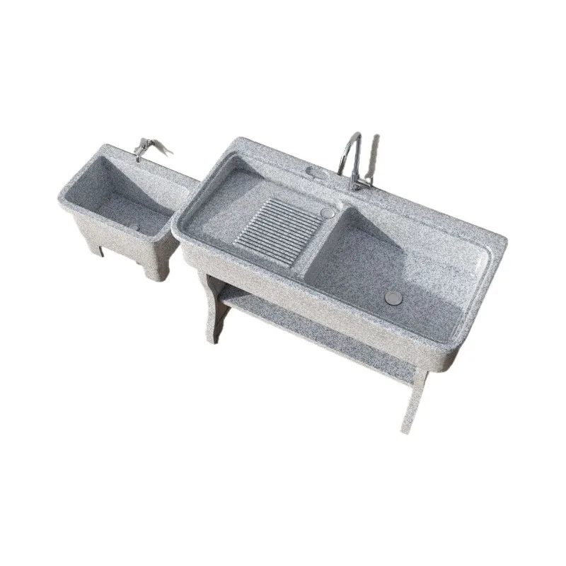 Washboard indoor and outdoor, first floor small courtyard villa, top floor laundry sink integrated sink basin y