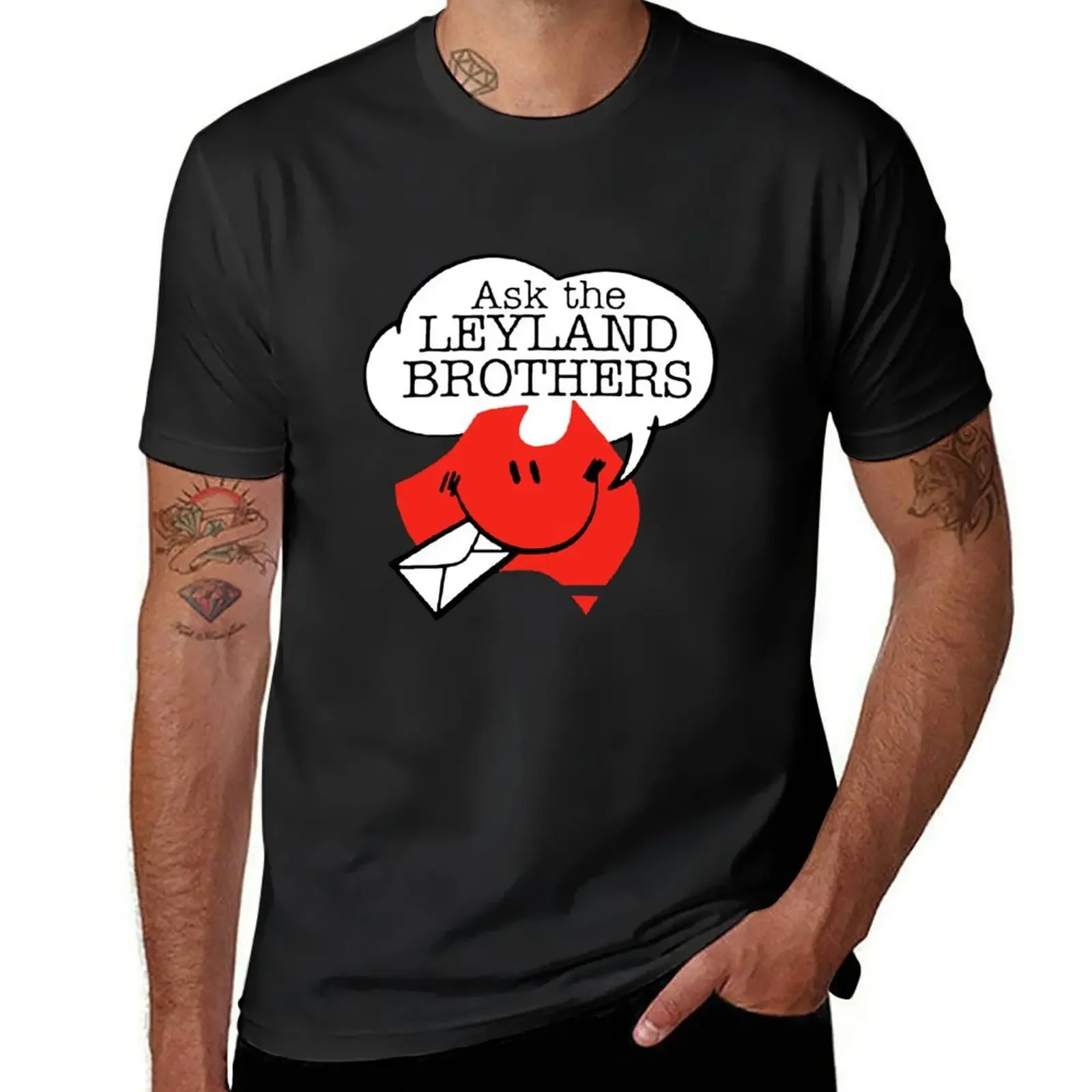 

Ask the Leyland Brothers T-Shirt oversizeds graphic tee shirt korean fashion graphics mens t shirts pack