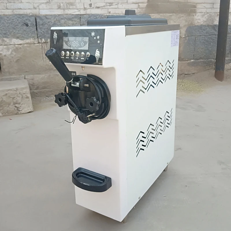 

PBOBP Commercial Soft Ice Cream Machine Factory Outlet Ice Cream Makers Desktop Single Head Ice Cream Production Machine