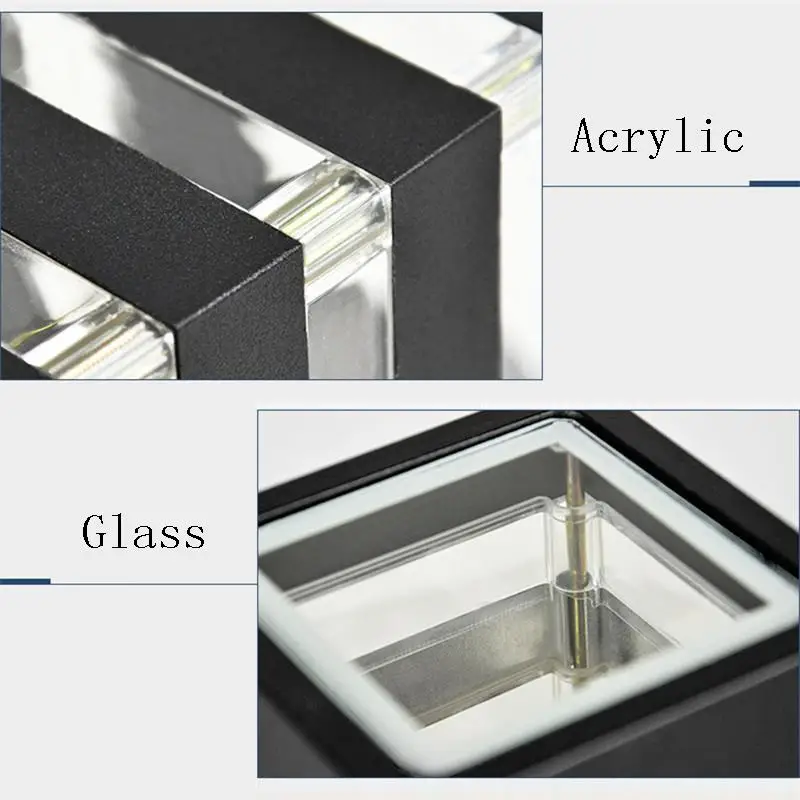 في الهواء الطلق حتى أسفل E27/GU10 وحدة إضاءة LED جداريّة مصباح الألومنيوم مقاوم للماء حديقة الجدار الخارجي الإضاءة الشرفة درج الممر الشمعدان أضواء #5