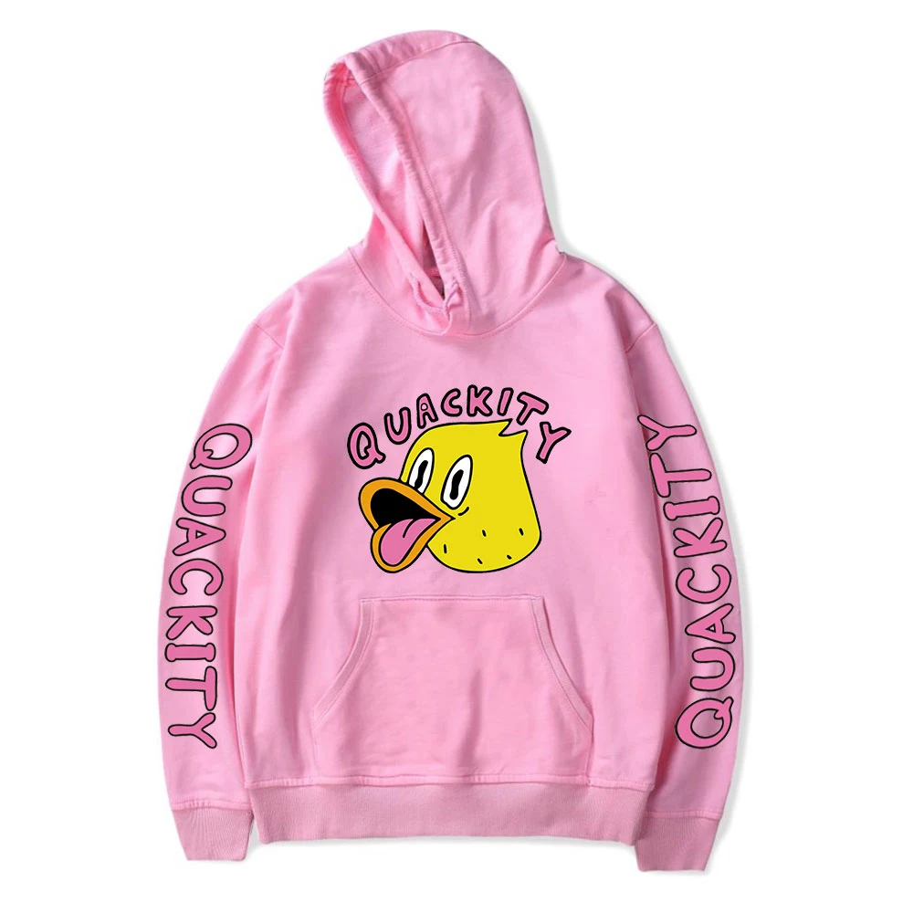 Quackity Merch Мужская/Женская толстовка с капюшоном для фанатов Harajuku Одежда в стиле хип-хоп Толстовка с капюшоном