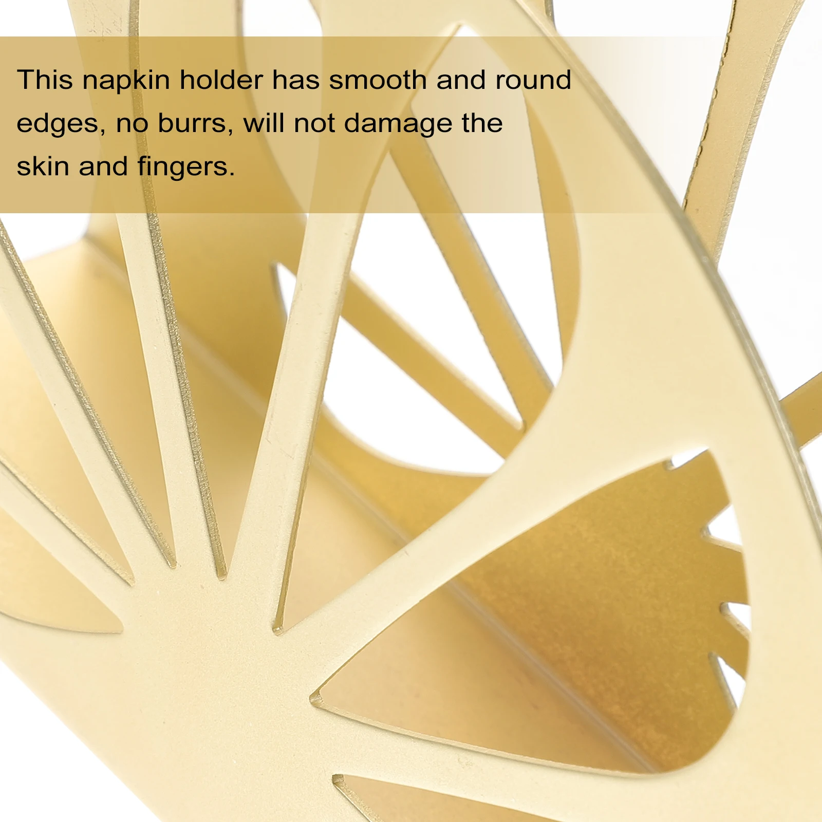 حامل مناديل ذهبية ريترو موزع مناديل الطاولة للمطبخ والمطعم بحافة ناعمة منظم حامل الورق العمودي #2