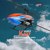 WLtoys XKS RC Helicopters K127 6-Aixs Gyroscope 2.4G 4CH Single Blade Propellor Gyro Mini RC Helicotper for Kid Gift RC Toy V911