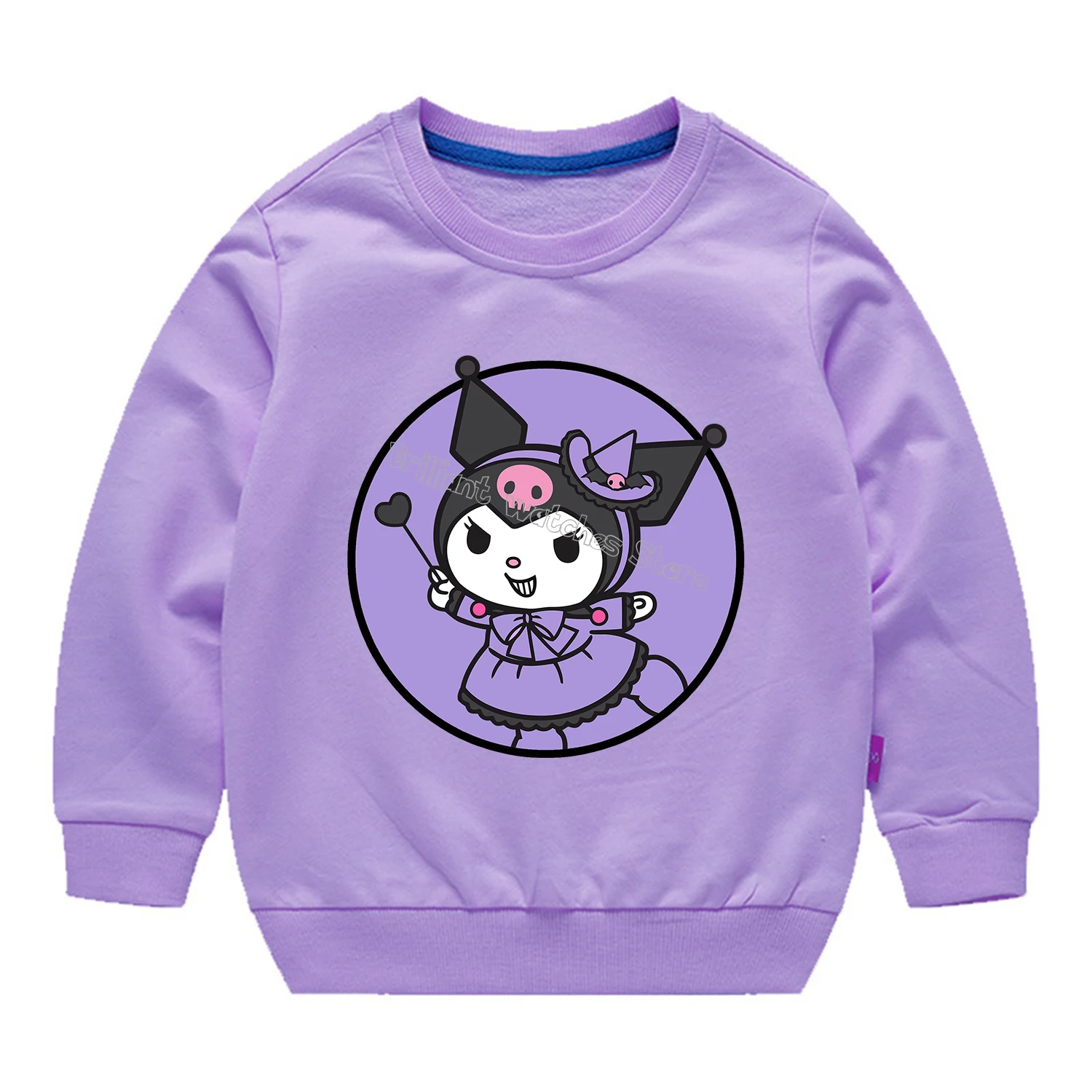 Sanrio dünne Hoodie für Kinder niedlichen Cinna moroll Kuromi Anime Kleidung Mode Mädchen Hallo Kitty Kleidung Kind Sweatshirt Tops Geschenk