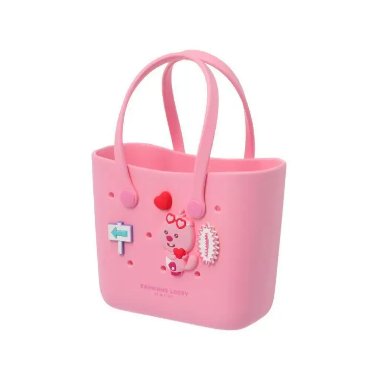 Miniso Kawaii Loopy Handbag Bento Bag Beach Bag Waterproof Cartoon Portable Fashion Cute Girls Gift Birthday Gift For Girlfriend