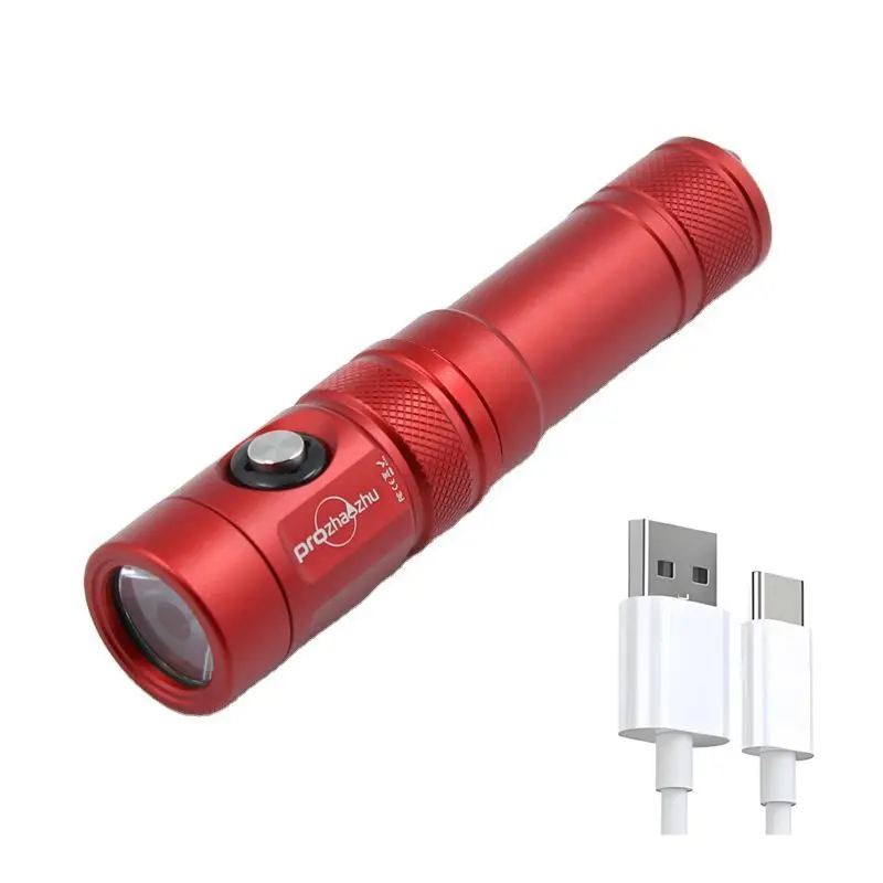 

Compact Diving Flashlight 21700 Built-in Lithium Waterproof IP68 100M Scuba Torch Lamp