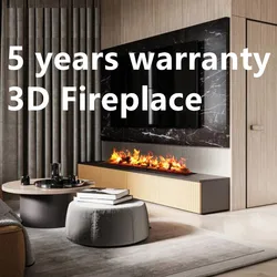 5 Years Warranty Electric Water Steam Fire place  Led Fire 3d Kamin Fake Fireplace Vapor