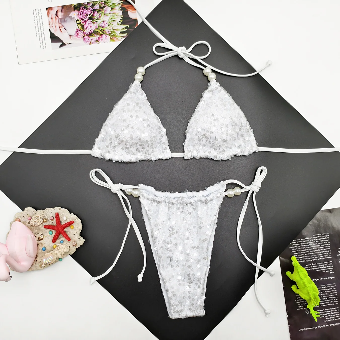 

White Bikinis for Women Push Up Sexy Swimsuits Hollow Out Swimwear 2025 Bathing Suits Solid Bikini Set Female Summer Beachwear