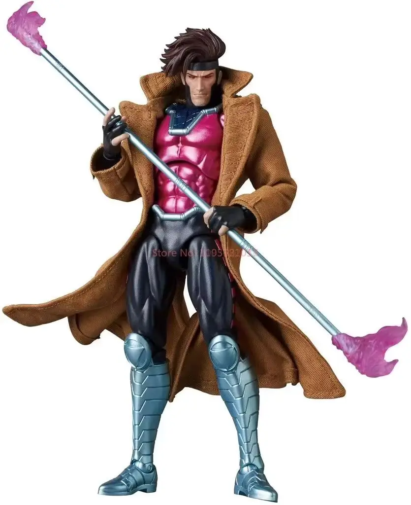 Figurka akcji Gambit w stylu Marvel Comics Mafex131, ruchoma, manga, model kolekcjonerski, prezent urodzinowy dla fanów X-Men