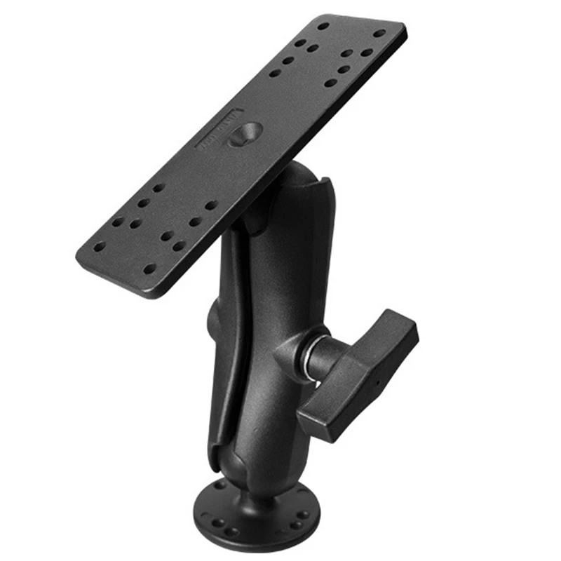 

360 Degree Swivel Universal Kayak Boat Electronic Fish Finder Mount Holder GPS Plate Rotating Supporter,15cm Connection