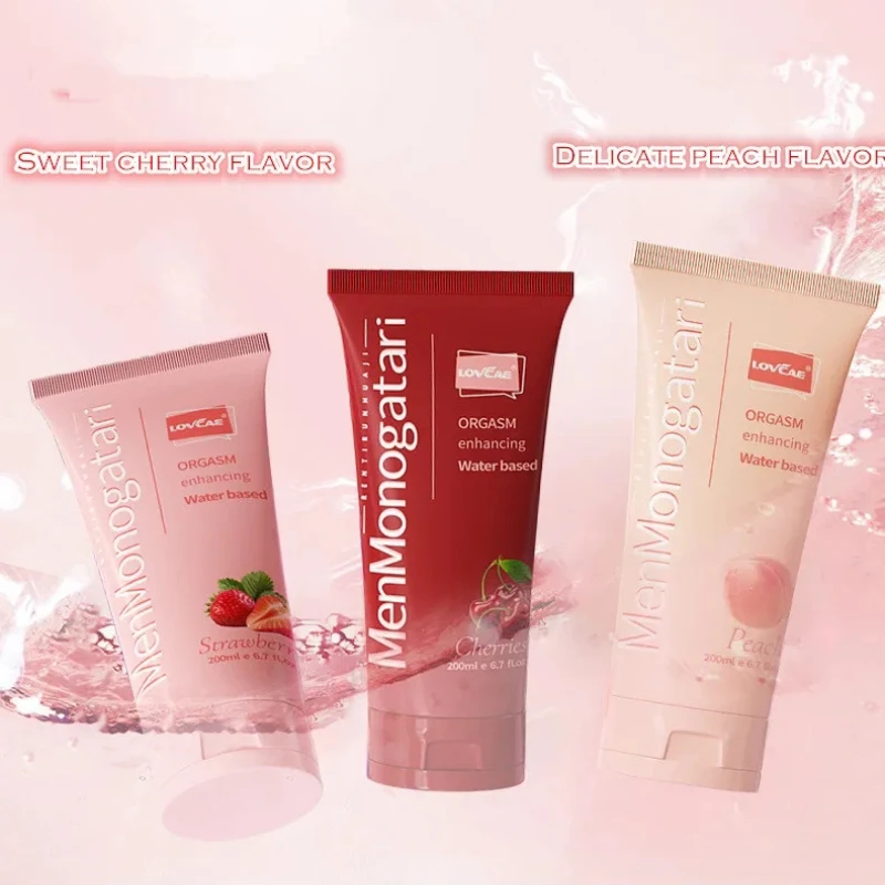 Fruit flavored sex lubricant Smooth non-sticky sex gel Water-based female lube