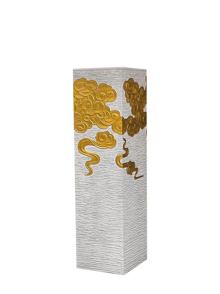 

Pqf Golden Auspicious Cloud Display Column Hallway Floor Courtyard Living Room Big Decorations