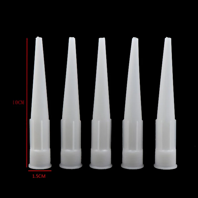 20 Buah Nozel Caulking Gun Universal Kaca Plastik Nozel Lem Sealant Silikon Caulking Tips Mulut Alat Konstruksi Rumah