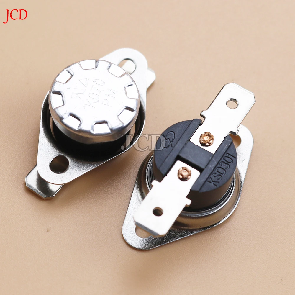 1 piece Normally Open KSD301 10A 250V 40-100 degree Normally open Bakelite KSD-301 Temperature Switch Thermostat Sensor 50 60 80