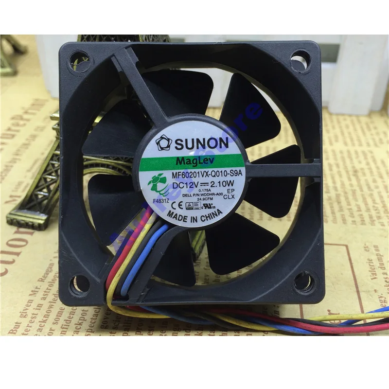 

SUNON MF60201VX-Q010-S9A 6020 DC12V 2.1W 0.32A 4 wires fan 40.8CFM PWM air blower