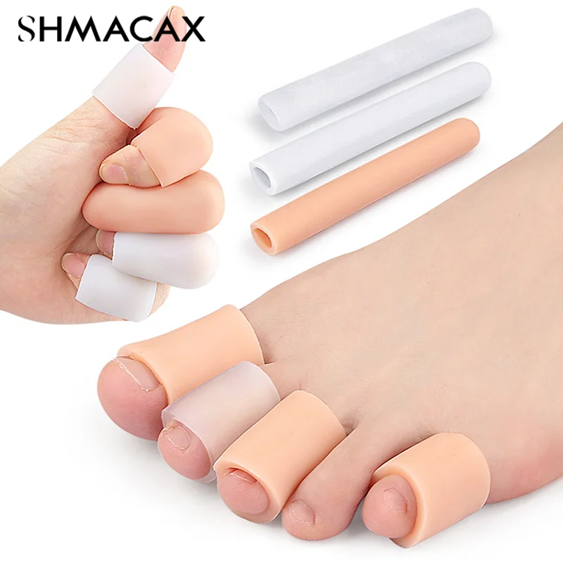 Silicone Toe Separator for Bunion, Finger Protector, Almofada Tubos, Bunion, Calos, Blisters, Calos, Foot Care Tool, Gel, 1Pc