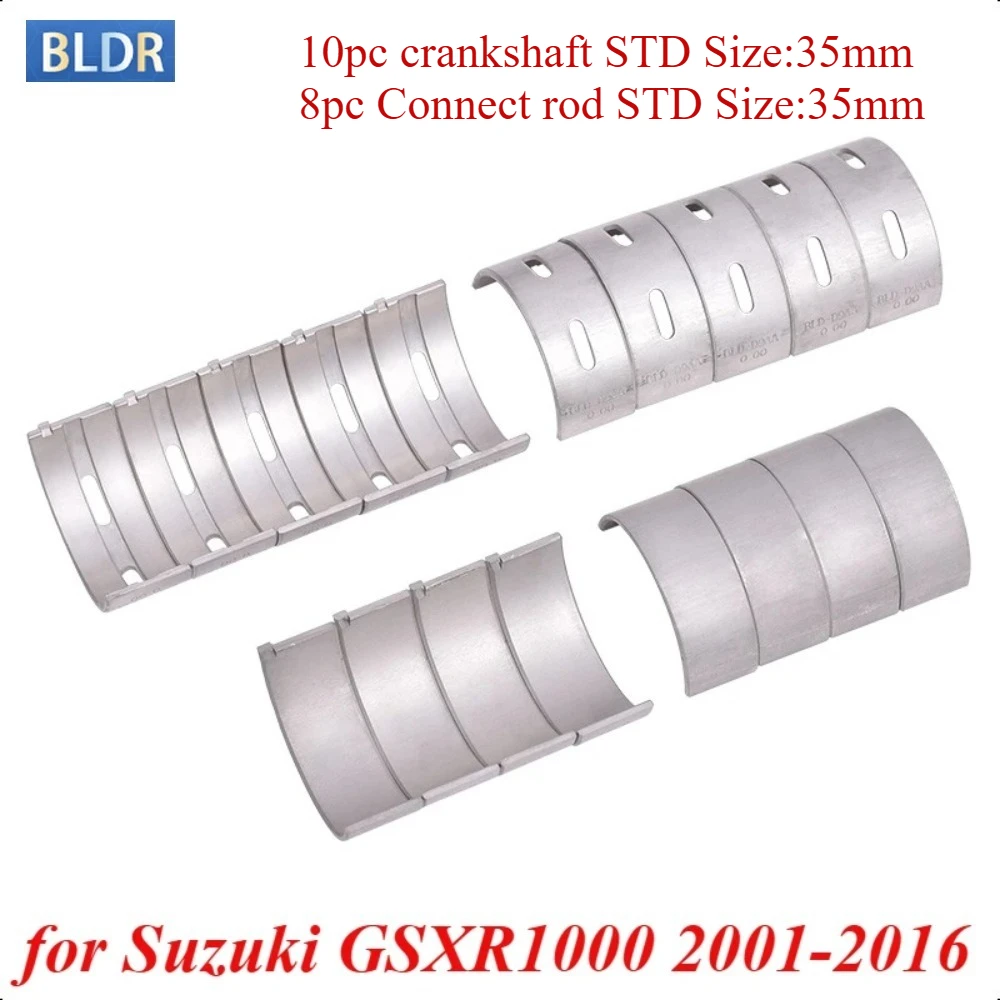 

35 мм 12229-41G00-0A0 шатун для мотоцикла, главный подшипник коленчатого вала для Suzuki GSXR1000 GSX-R1000 GSX-R 1000 2001-2016