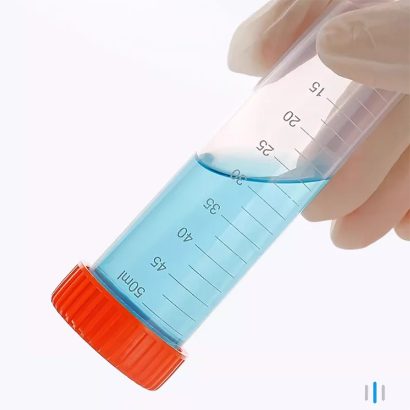 Imagem -02 - Tubo Plástico Centrífuga com Tampas Inferiores Redondas Graduado Pcr Garrafas de Semente ep 10ml 15ml 20 ml 30 ml 50 ml 100ml