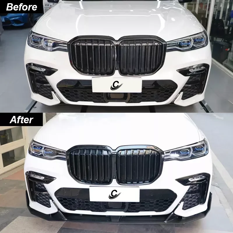 

Обновление сухого углеродного волокна X7 G07 до передней губы в стиле ZWZ для автомобильных аксессуаров X7, передний бампер