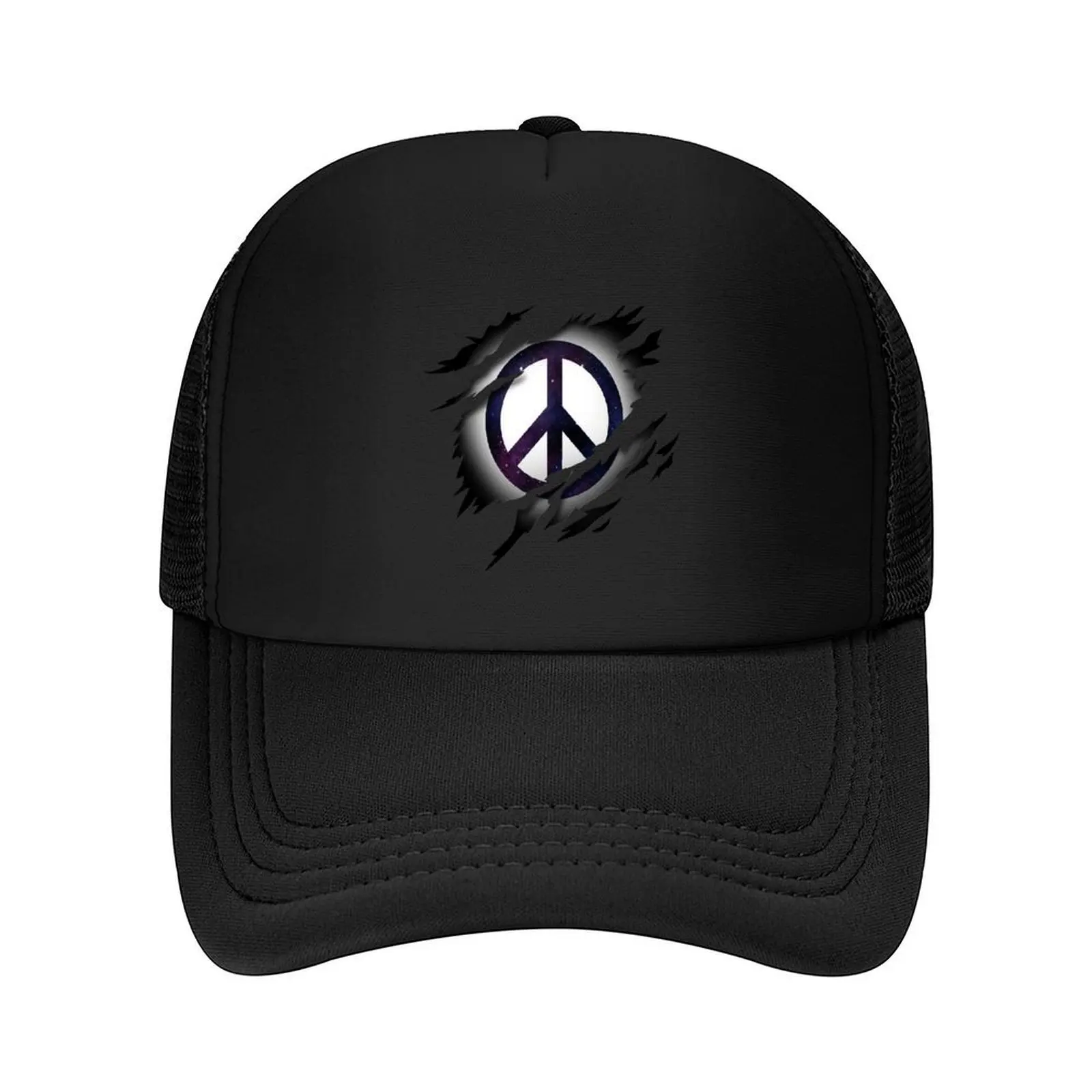 

Space Peace and Love in the Heart Baseball Cap Cosplay Funny hats derby hat Wild Ball Hat Men Caps Women's