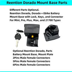 Reention Dorado Mini Pro Plus Max Battery Mount Base Battery Discharge Connector Plug 21700 Battery Connector 36v 48v 52v