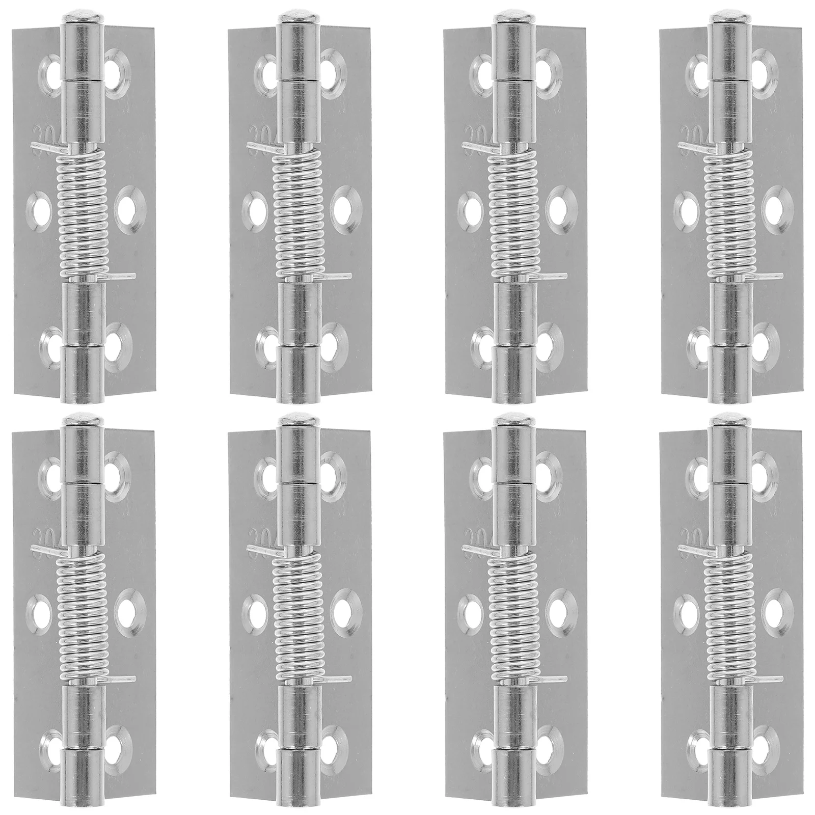 

8 Pcs Steel Door Automatic Close-up Closer Hinges for Cabinet Doors Stainless Supply