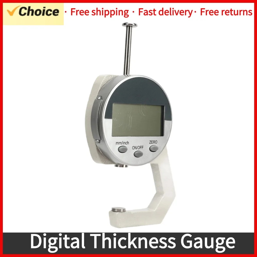 

Цифровой инструмент для измерения толщины, высокая точность, цифровой толщиномер, прочная точность 0,01 мм/0,001 дюйма, четкое считывание пленки