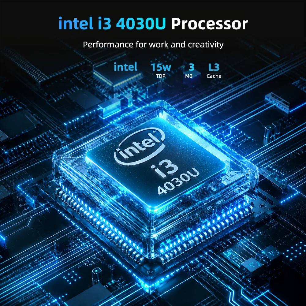 Texhoo MINI PC Intel Core I3 4030U 4th Gen CPU 8G RAM 128G SSD NVMe*2 HDMI*2 Dual LAN 15W Soft Router Signage Office Computer - view 5
