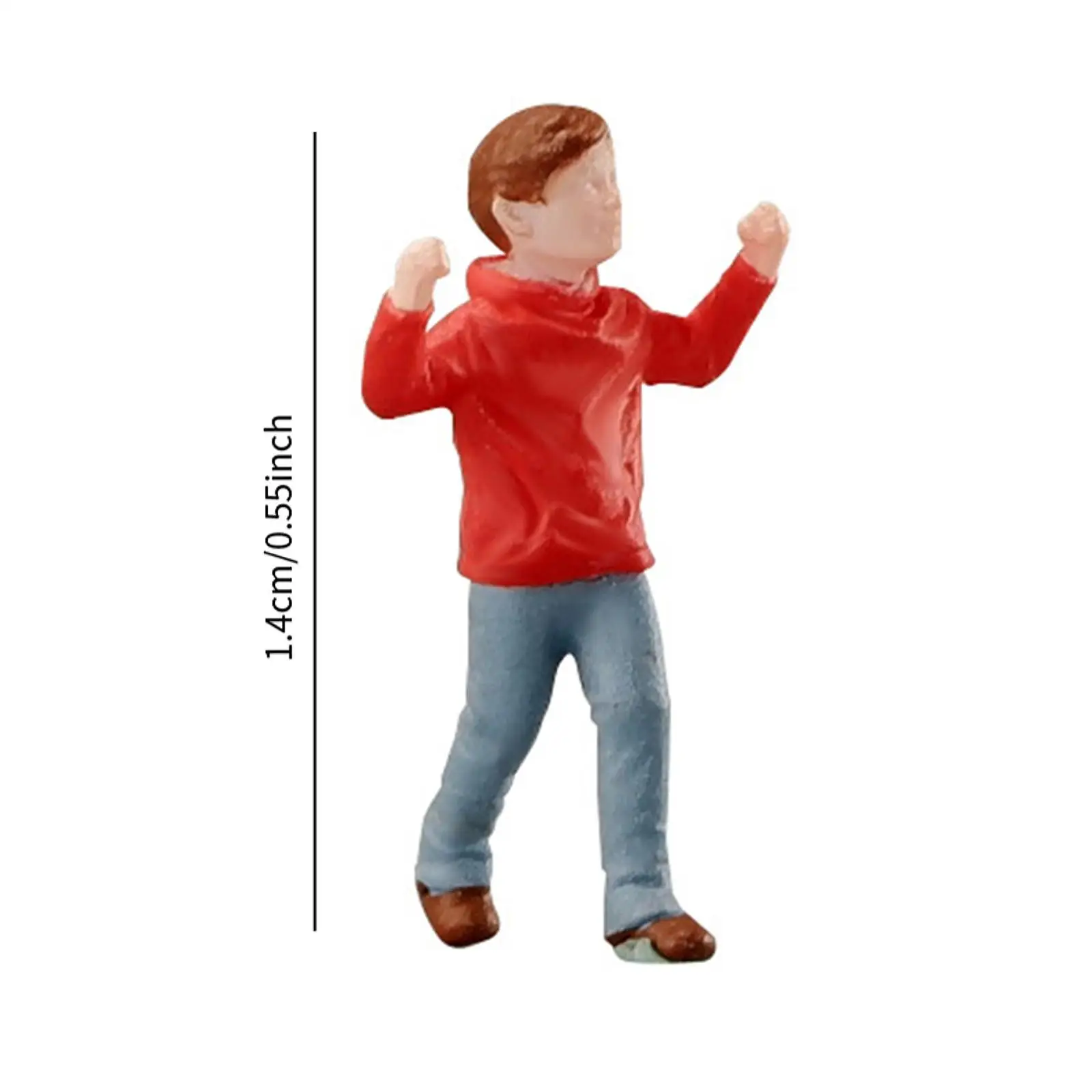 Figura Diorama a escala 1:64, diseño en miniatura, figura de personas callejeras, colecciones de pasatiempo de jardín de hadas, adorno de escritorio, Mini estatuilla