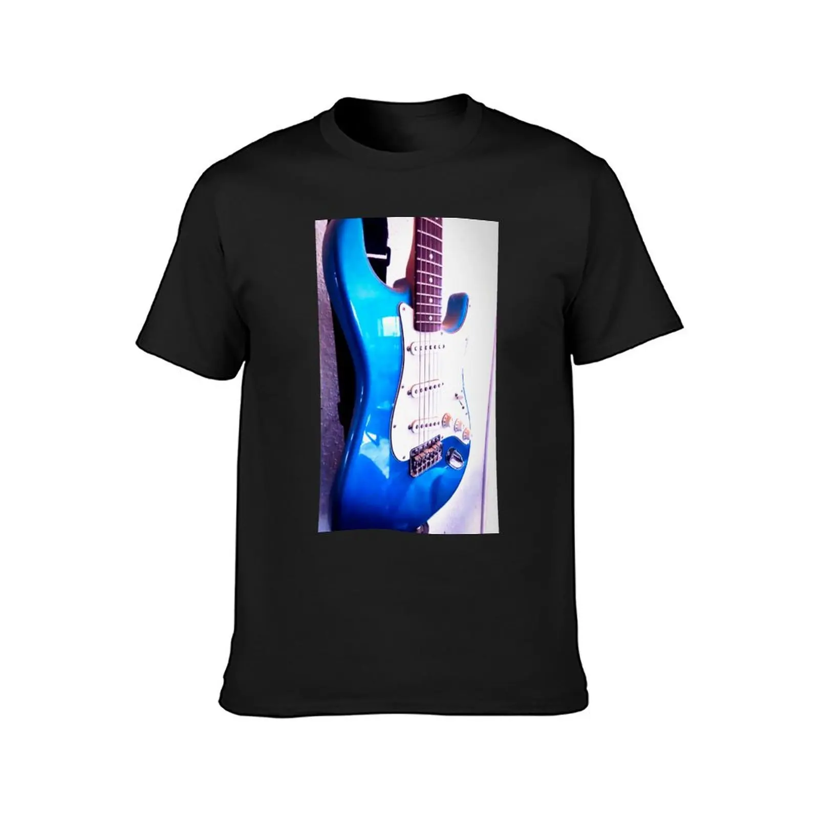 My Blue Strat T-Shirt Short sleeve tee customs anime clothes cute clothes big and tall t shirts for men