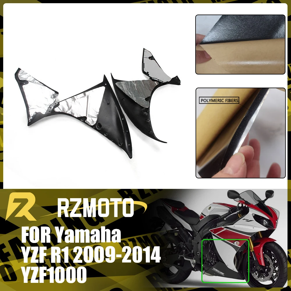 

For Yamaha YZF R1 YZFR1 YZF-R1 2009-2014 YZF1000 Motorcycle Protective Heat-Insulating Film ABS Fairing Professional Heat Shield