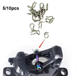 5/10Pcs Bike Bicycle Disc Brake Caliper Spring Clips For Shimano XT SLX XTR Brake Pads Retainer Stainless Steel Snap Spring