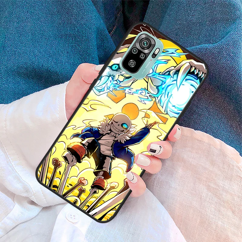 Undertale Sans Case per Xiaomi Redmi Note 11 10 9 8 12 Pro Plus 9S 10S 11S 12S Cover per Redmi 12C 10 9 C