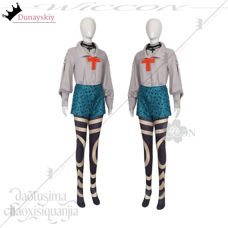 CR6.10*Riyo Reaper Cosplay Anime Gachiakuta Doll Festival New Outfit Fashion Gary Coat Y2K Shots Choker Wigs Halloween Party view 5