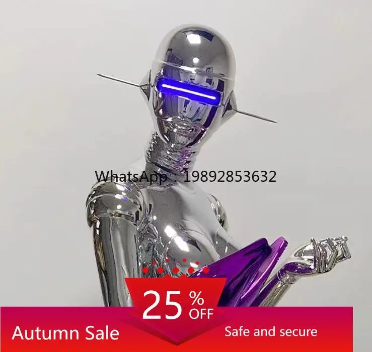 

Machinery Ji Sculpture Muse Large Technology Character Ornament Bar KTV Trend Decoration home accessories