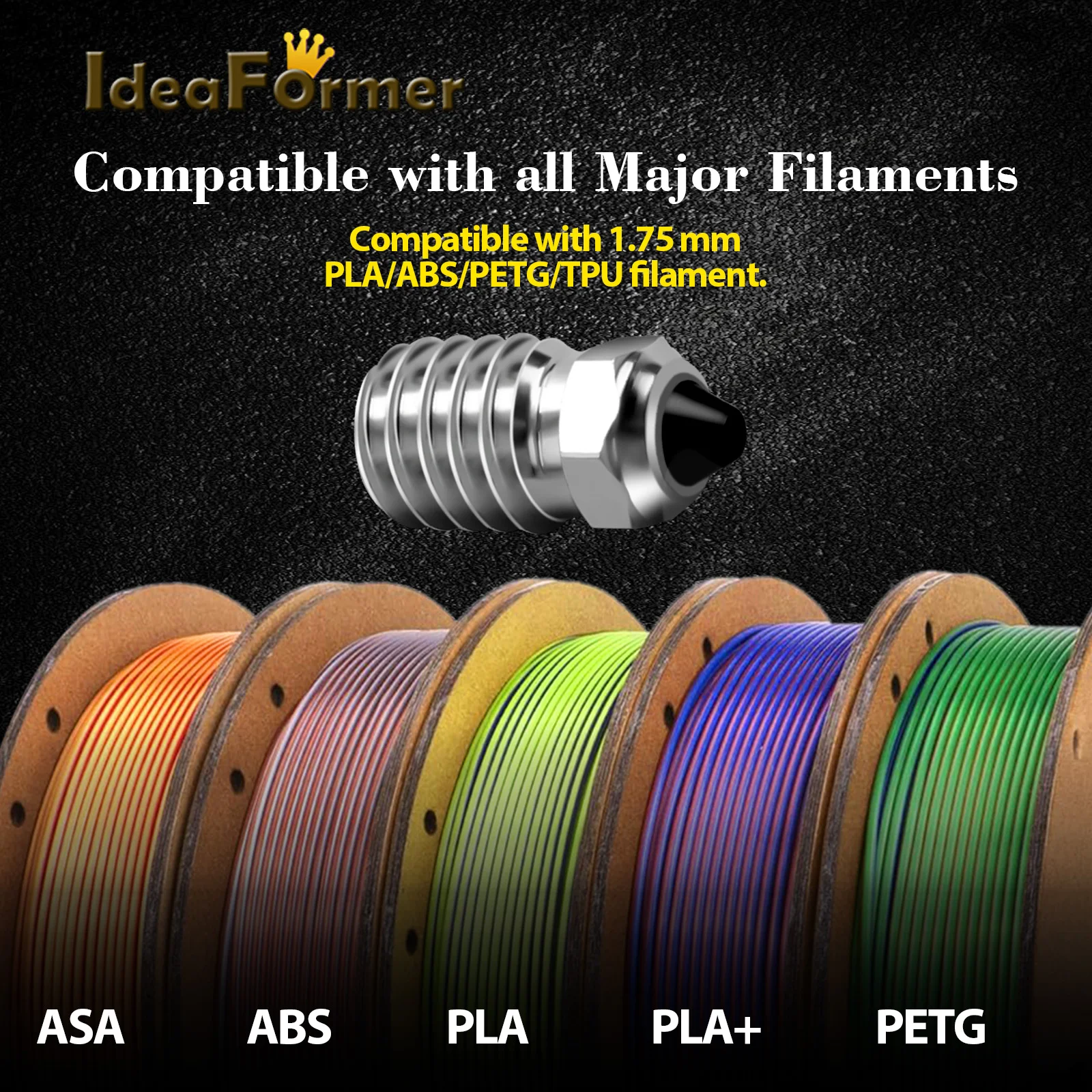 

Обновление 0,4/0,6/0,8 мм для Bambu Lab X1/PI Hotend, биметаллические стальные сопла, детали 3D-принтера, сопло с высоким расходом, высокое качество